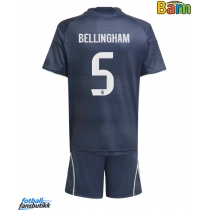 Real Madrid Jude Bellingham #5 Bortedraktsett Barn 2025-26 Kortermet (+ Korte bukser)